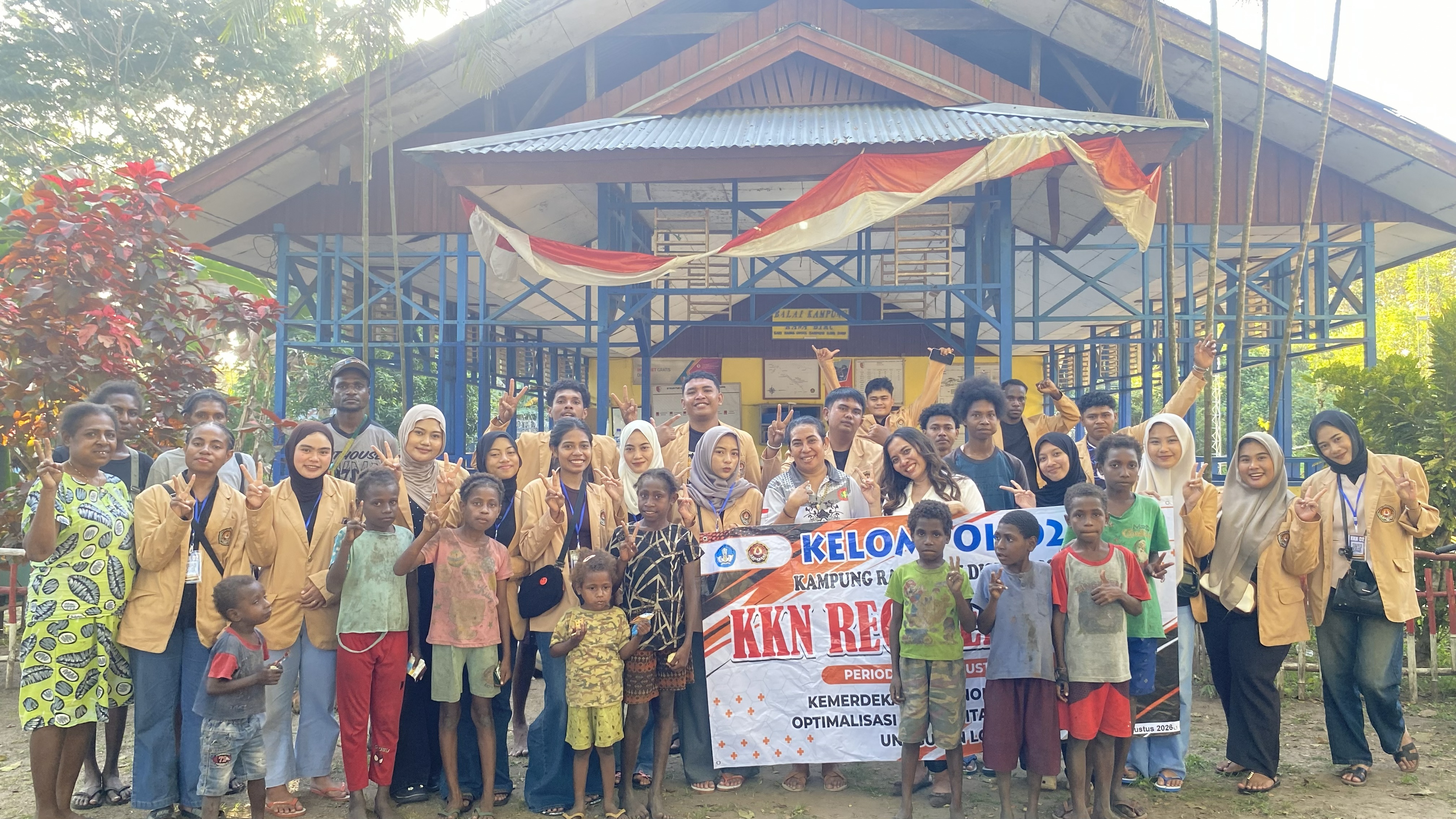 Penyambutan Warga  Kepada Anak KKN UNMUS