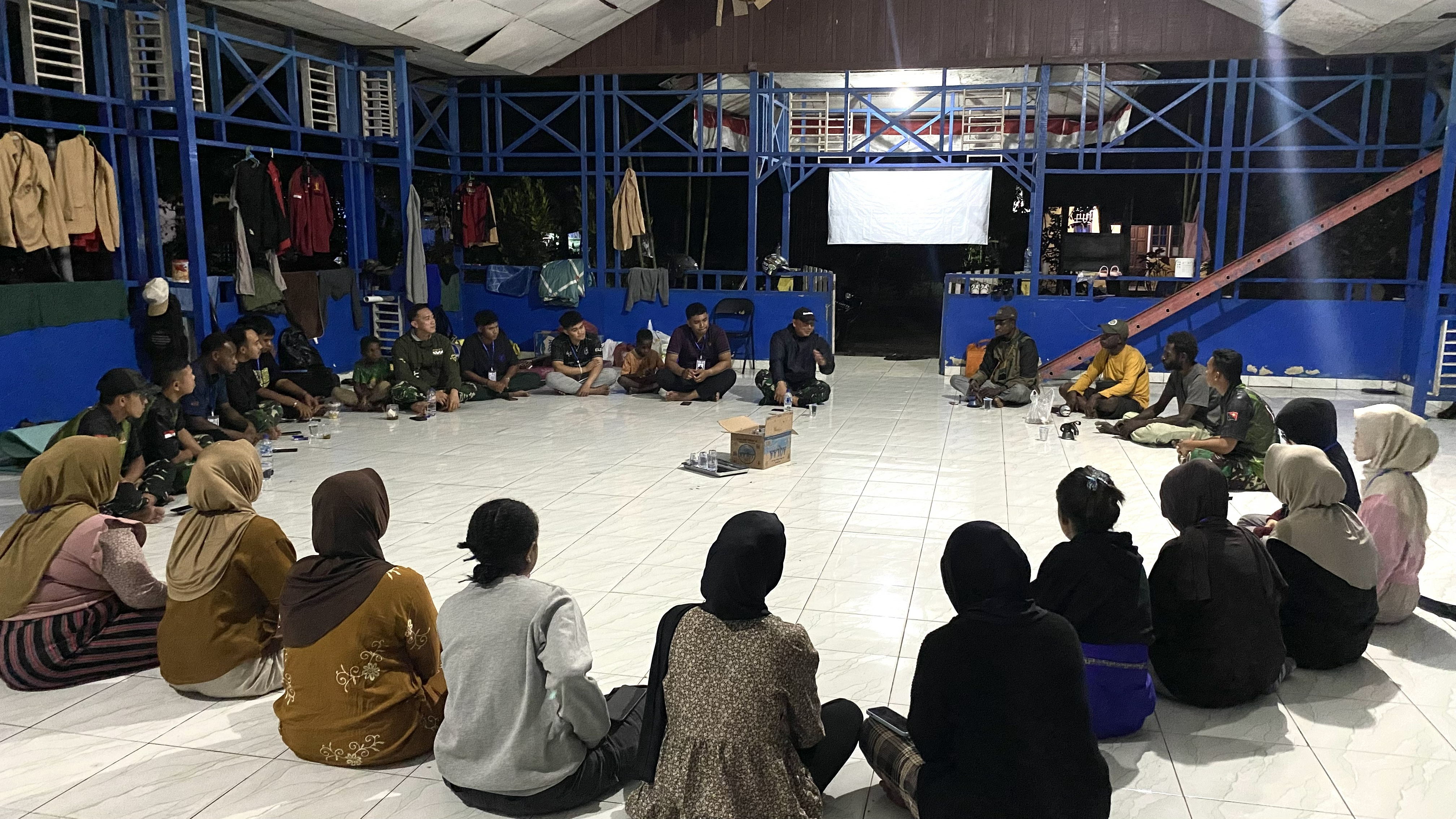 Pertemuan bersama Yonif 143 & Warga Kamp.Rawa Biru