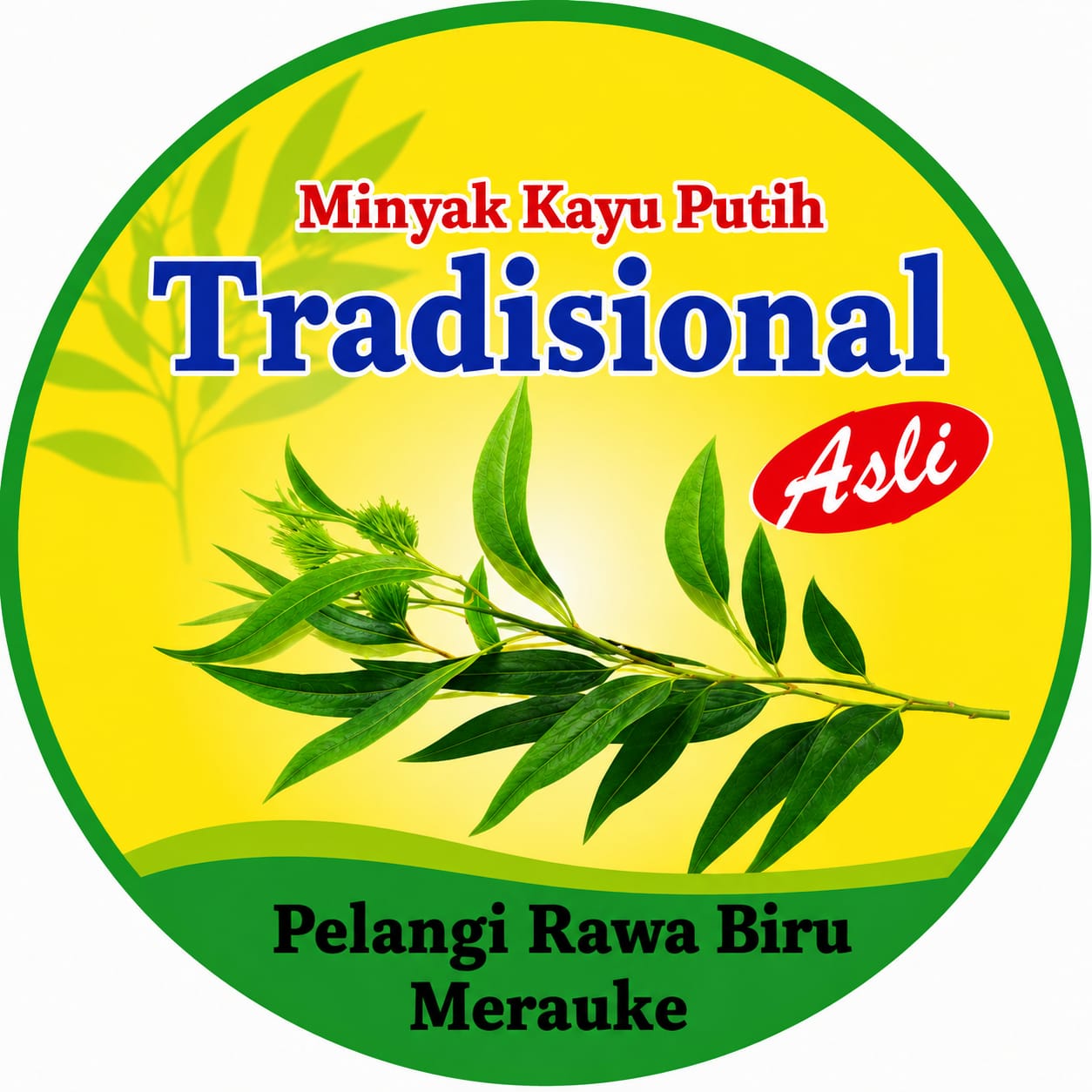 Minyak Kayu Putih Tradisional Asli Pelangi Rawa Biru